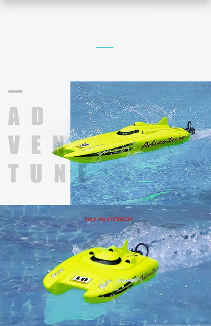 53CM Large 40KM/h High Speed Remote Control RC Racing Boat 150M 2 way Navigation Waterproof Dual Body Electric RC Speedboat Toy