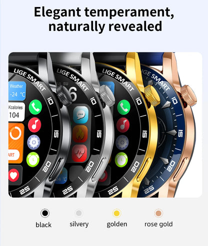 LIGE 2025 New Fashion Smart Watch Men HD Screen Sport Fitness Heart Rate Monitor Bluetooth Call IP68 Waterproof Smartwatch Women