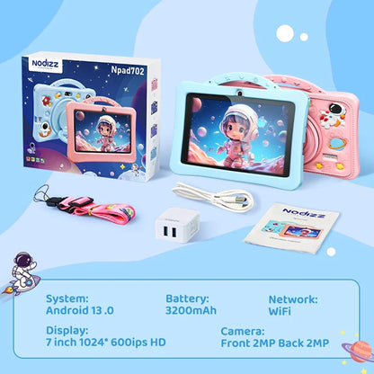 2025 New Cartoon Pattern Kids Tablet 7 Inch 4GB RAM 128GB ROM 3200mAh Android Learning Education Games Tablets Children's Gifts