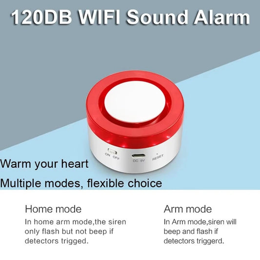 ABUO-Tuya Smart Home Security Alarm System Set Wifi Wireless Burglar Alarm Home Burglar Motion Door Window Sensor