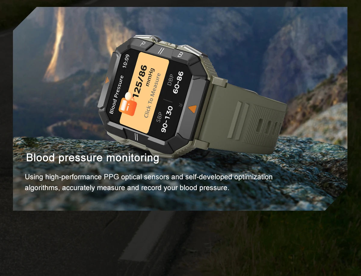 New Outdoor Rugged Military GPS Sports Track Smartｗatches Men's Waterproof Bluetooth Call Voice Assistant Heart Rate Smart Watch