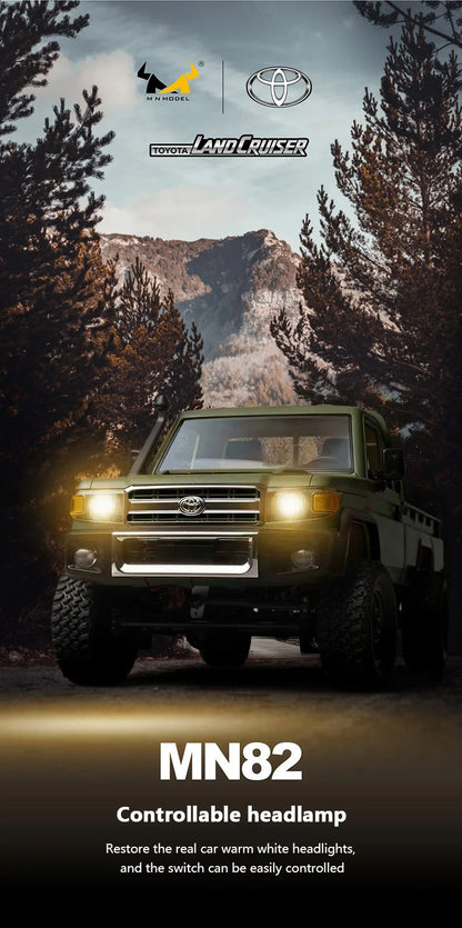 MN MODEL 1:12 4WD RC Panda Off-road Diving Car Adventure Terrain Vehicle Wading Rock Crawler Climbing Gun Truck Toy for Adult