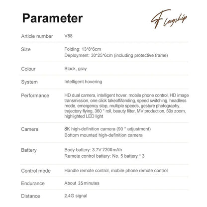 Original V88 Drone 8K 5G GPS Professional HD Aerial Photography Remote Control Aircraft HD Dual Camera Quadcopter Toy UAV 2025