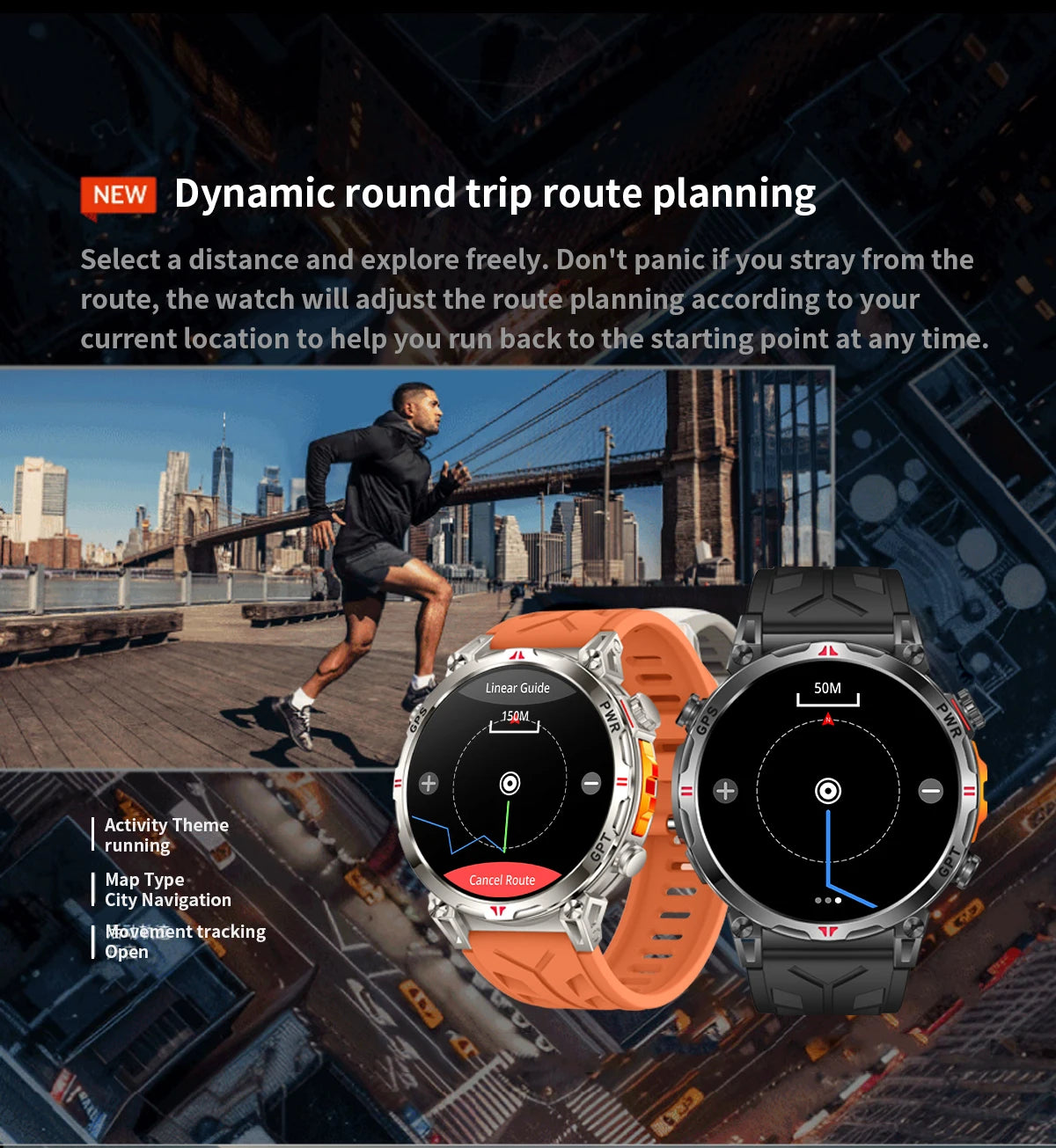 2025 Best seller Military AMOLED HD SmartWatch GPS Compass 10ATM Waterproof Tactics 170+Sport BT call SmartWatch 650Mah Battery