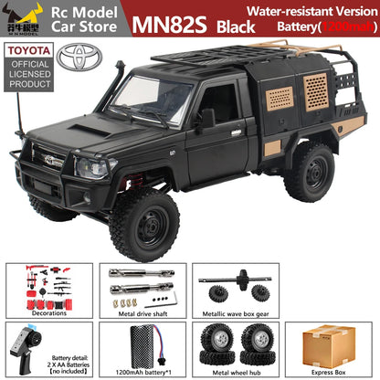 MN MODEL 1/12 4WD Remote Control Diving Off-road Car Climbing Truck All Terrain Vehicle Rock Crawler Wading Pickup Toy for Adult