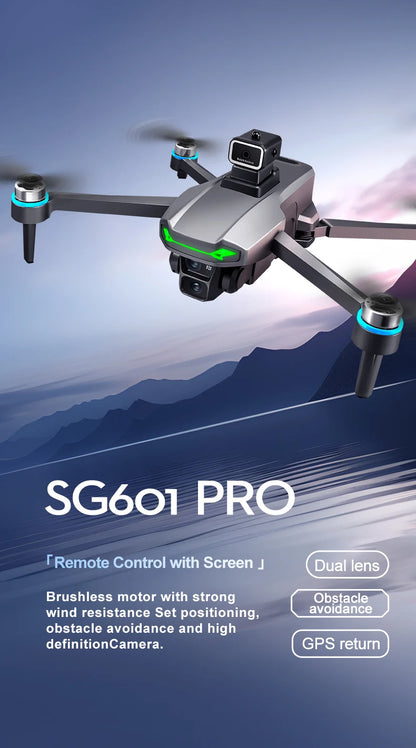 Beast SG601 PRO With Screen GPS Drone Aerial 8K HD Professional Quadcopter Obstacle Avoidance Brushless Remote Control Aircraft