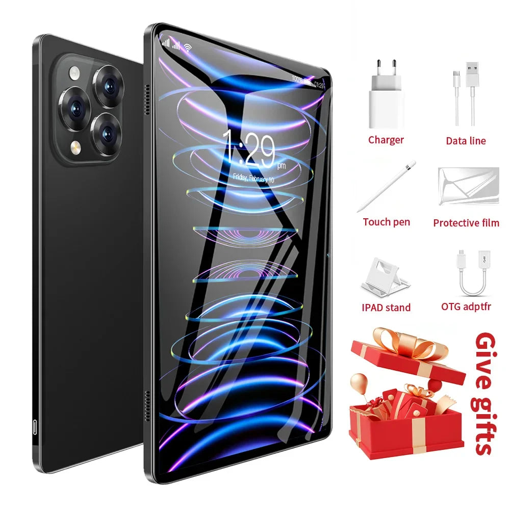 Android Tablet, 11 Inch Android 15 Tablet with Keyboard, 24GB+128GB, 2TB Expand, 8000mAh, 5MP+13MP, 5G WiFi, Mi IPS Touch Screen