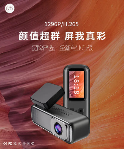 Dash Cam Android Mini 1080P HD Vehicle Drive DVR Q6 Camera Smart Auto Video Wifi Connect Car Recorder