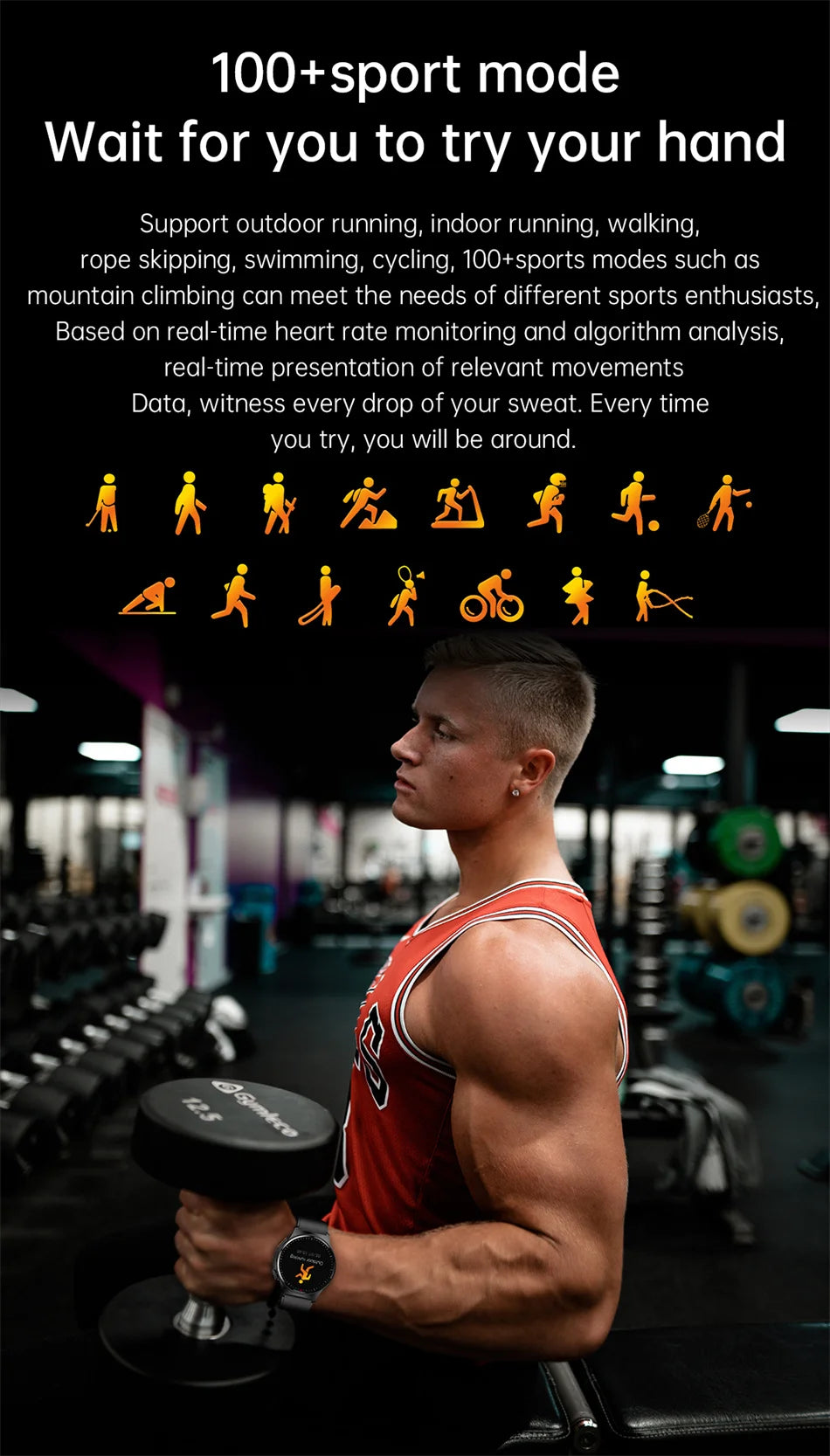 2025 New Bluetooth Call Smart Watch AMOLED HD Screen Men's Outdoor Sports Fitness Watch Health Monitoring Smartwatch Android IOS