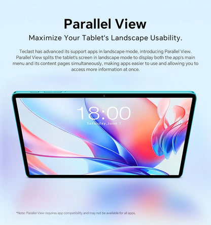 Teclast P30 Tablet  Allwinner  1.6GHz/ 4GBRAM/64GB ROM/10.1inch 1280×800iPS/WIFI/6000mAh/Type-C/5MP+2MP Camera/Android 14)