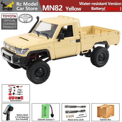 MN MODEL 1/12 4WD Remote Control Diving Off-road Car Climbing Truck All Terrain Vehicle Rock Crawler Wading Pickup Toy for Adult