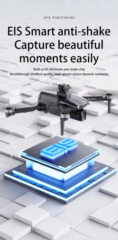 New L600 Pro-1 Max Drone 3-Axis 4K HD Dual Camera Brushless Motor With Laser Obstacle Avoidance GPS 5G WIFI Quadrotor Rc Dron