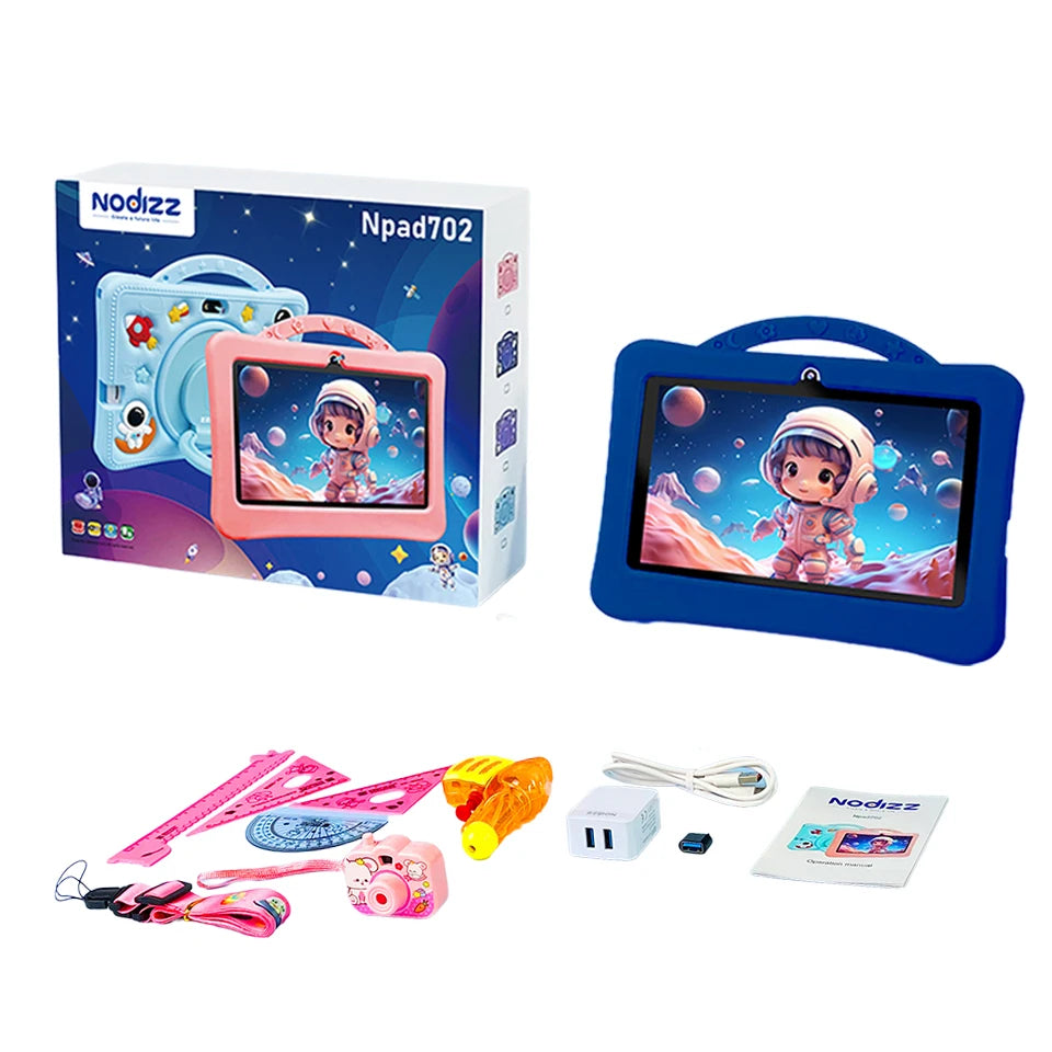 7 Inch Cartoon Pattern Kids Tablet 4+128GB 5G WiFi Learning Education Android 14.0 Tablets with Parent Control Children's Gifts