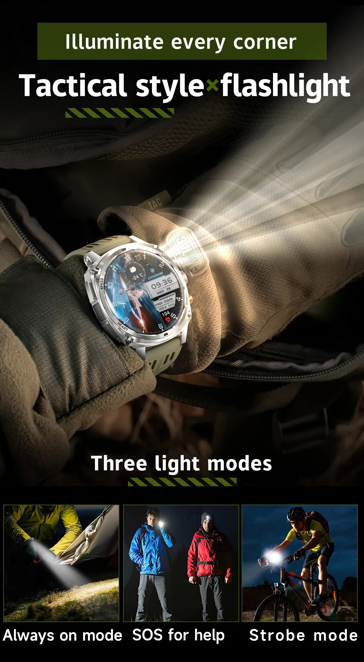 LIGE NEW Smart Watch Men 800mAh Large Battery Bluetooth Call IP67 Waterproof Smartwatch 100+Sport Health Monitor Smartwatches