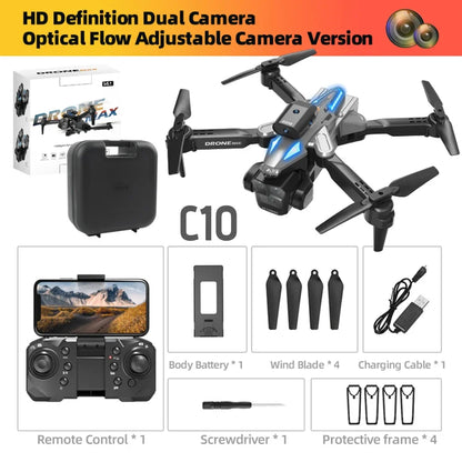 C10/E88 Drone 8K Professional Dual Camera 25min 360 Intelligent Obstacle Avoidance Four Axis Quadcopter Boy RC Toy VS K10 Dron
