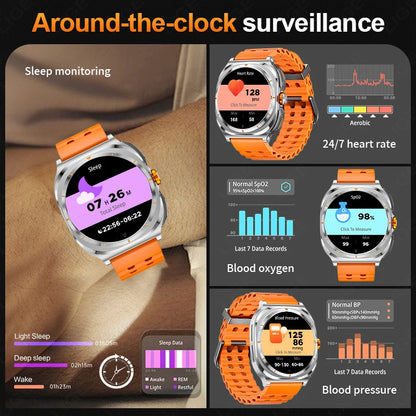 2025 New Smart Watch With 2 in 1 TWS Wireless Headset Bluetooth Call 1.53" AMOLED Screen 400mAh IP67 Waterproof Sport Smartwatch