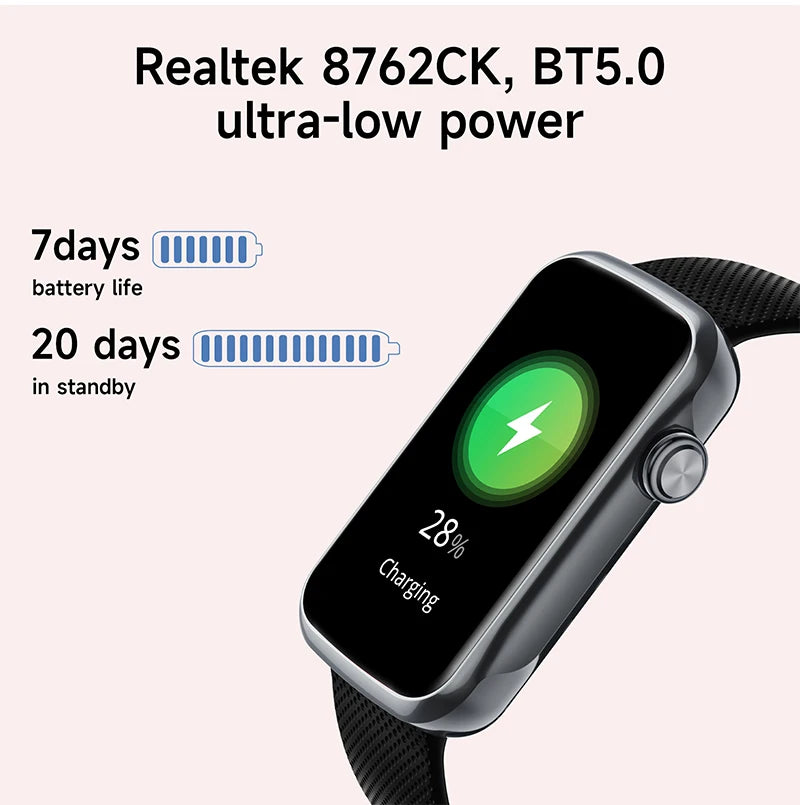 1.47inch Smart Watch Men Women Smart Bracelet Heart Rate Step Count Sports Health Monitoring Waterproof Men's Sports Smart Watch