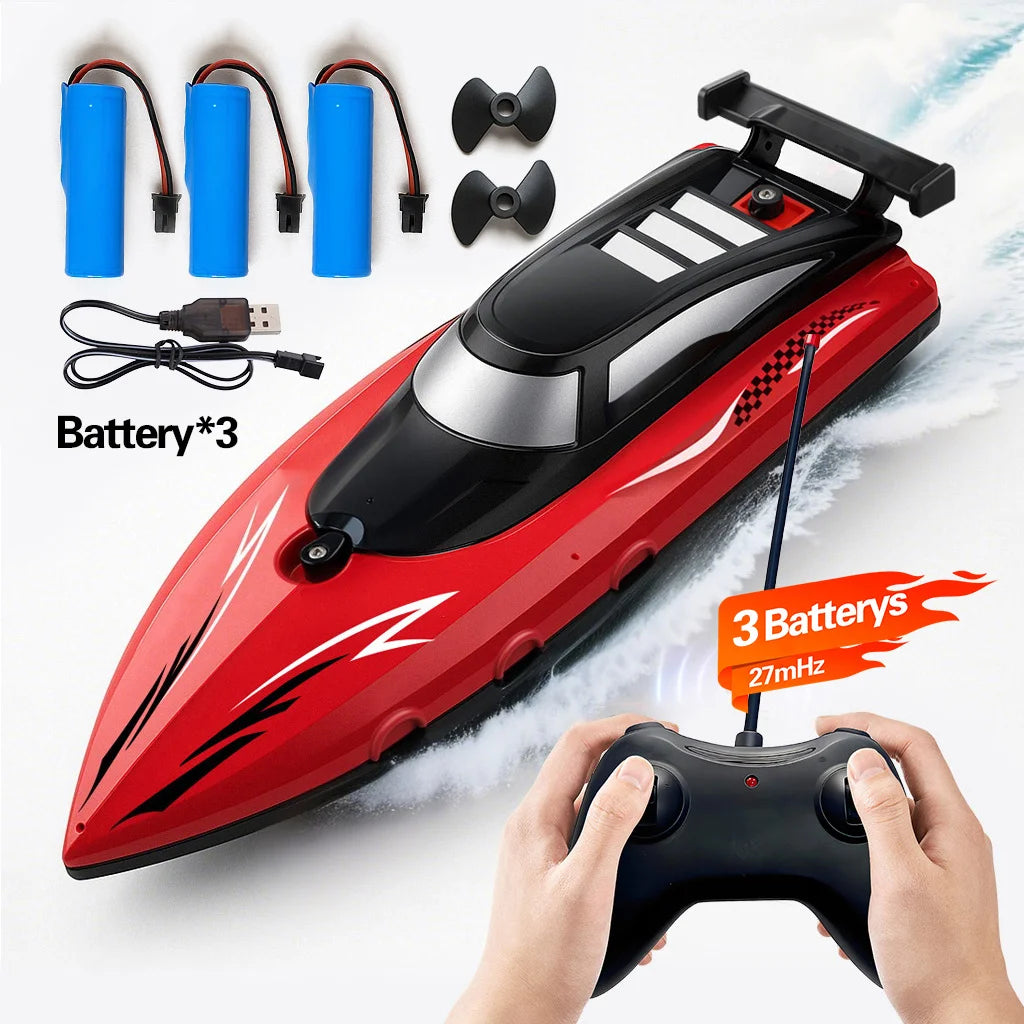 High Speed Remote Control Boat | Dual Motor Waterproof - Boy Toys