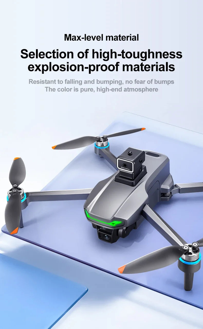 SHOU601PROMAX With Screen GPS Drone Aerial 8K HD Professional Quadcopter Obstacle Avoidance Brushless Remote Control Aircraft