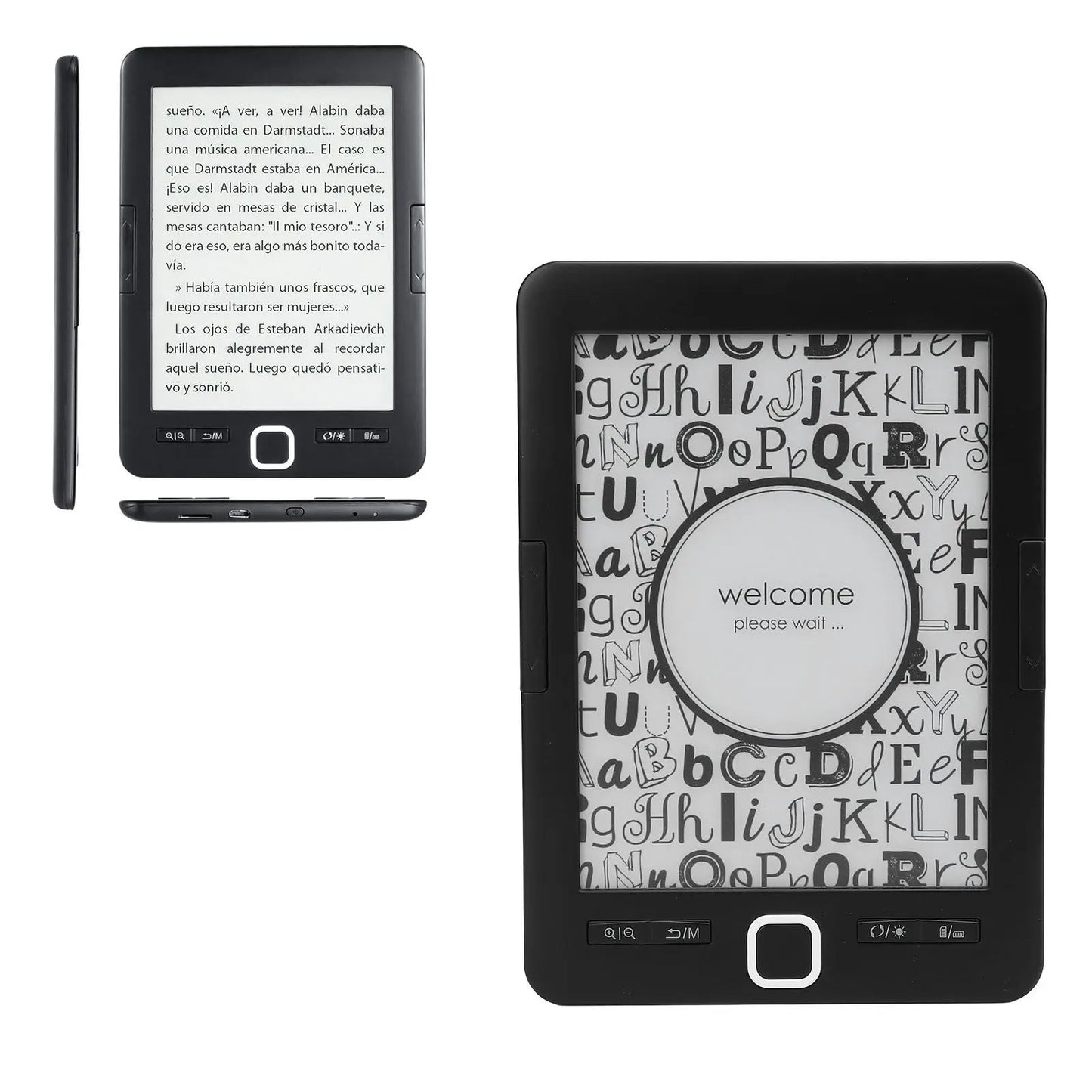 Electric Book Reader Portable Text Highlighting Ink Screen Book Reader Reduce Eye Strain with 8G Storage for Home for Commuting