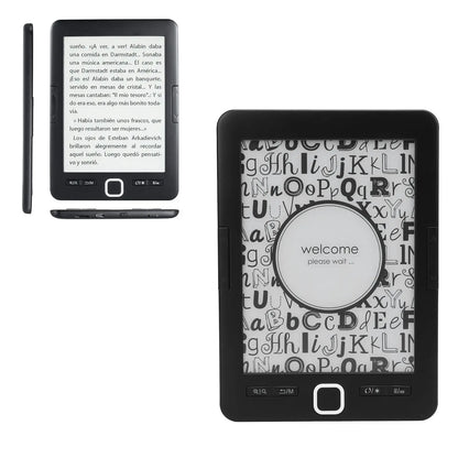Electric Book Reader Portable Text Highlighting Ink Screen Book Reader Reduce Eye Strain with 8G Storage for Home for Commuting