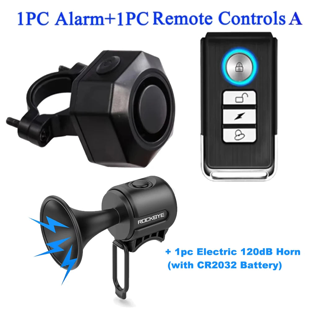 Camluxy Wireless USB Charging Waterproof Bike Alarm Remote Control Vibration Detector Alarm Motorcycle Burglar Alarm