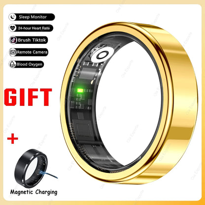 R09 Smart Ring 2025 Gesture control Sleep Health Monitor Bluetooth Rings IP68 Waterproof Sports Modes Smartring Men Women gifts