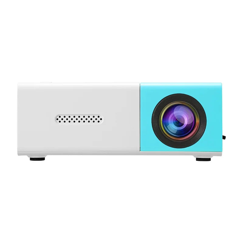 Smart Mini Portable Projector, 180° Adjustable Angle, Compatible, USB, Smartphone, TV Box, Laptop-for Movies and Presentations