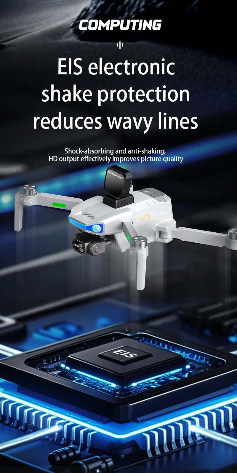 AE3 PRO Max NEW LCD SC GPS Drone 8K Dual Camera 5G Wifi FPV 3-Axis Gimbal Professional Obstacle Avoidance Quadcopter RC Dron Toy