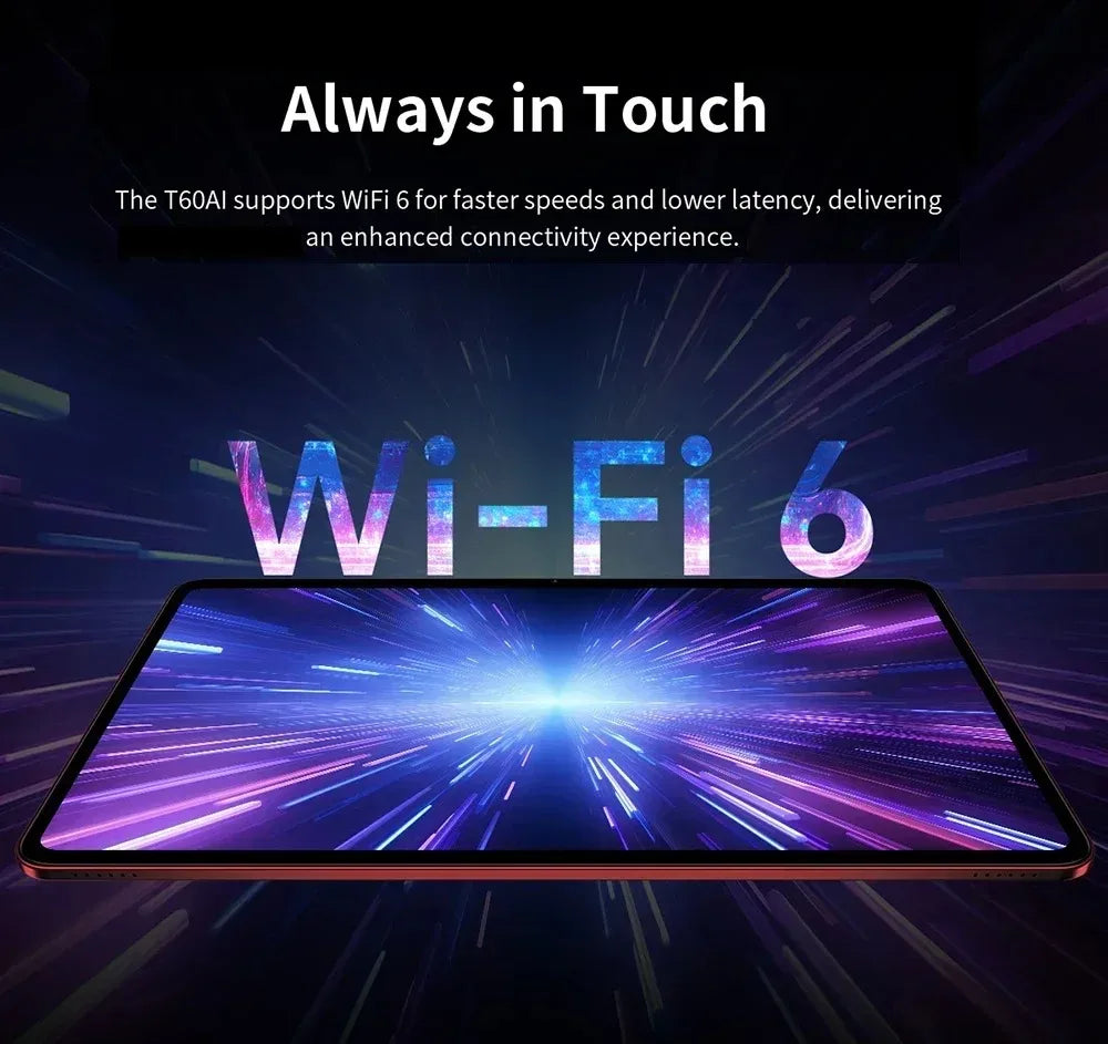 NEW Tablet Teclast T60 AI Allwinner A733 Octa-Core 12inch 2K HD TDDI Screen 6GB RAM 128GB ROM Android 15 WiFi6 8000mAh 13MP+5MP