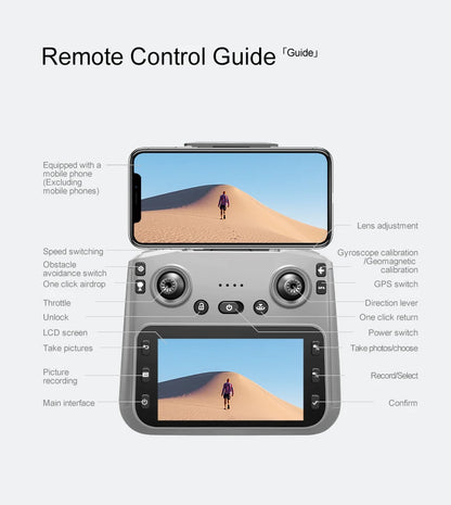 2025 K18 Max Airdrop GPS Drone 5G Screen Control Dual Camera Obstacle Avoidance 8K Aerial Photography Brushless Quadrotor Toy