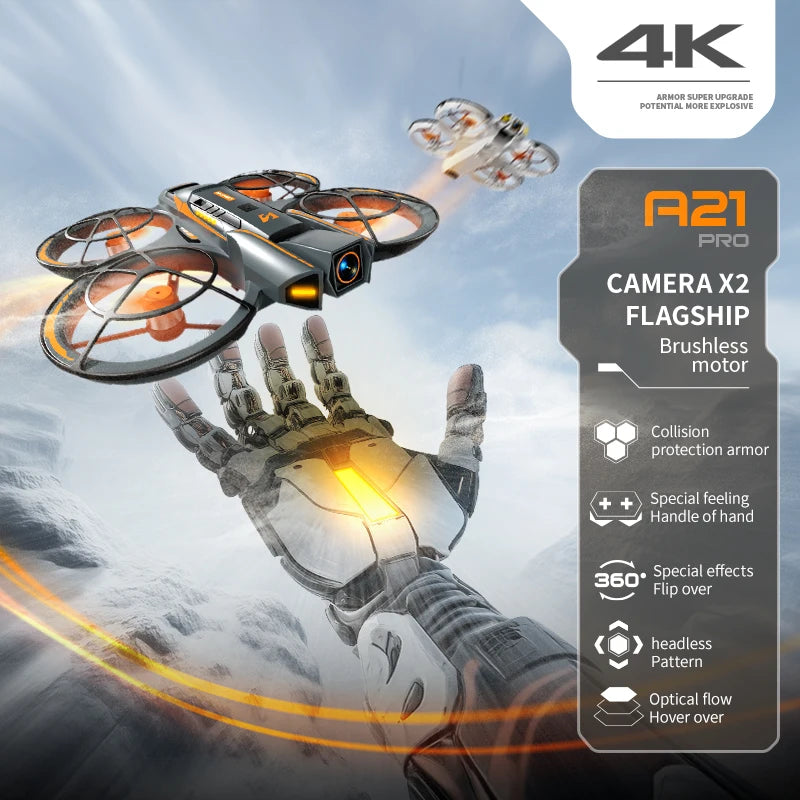 Xiaomi A21 Pro Drone Professional 4K Aerial Avoiding Obstacle Drone FPV Remote Control Brushless Mecha Design Optical Flow Drone