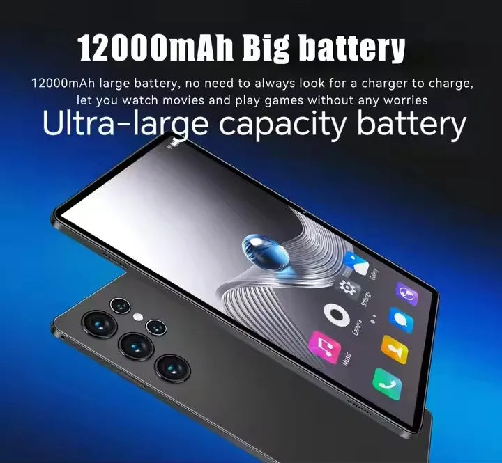2025 New S24 Tablet Pad 10.1 inch Android 13 Eight Core 12GB+512GB 12000 mAh Ultra 5G WiFi HD Large Screen Tablet Compute