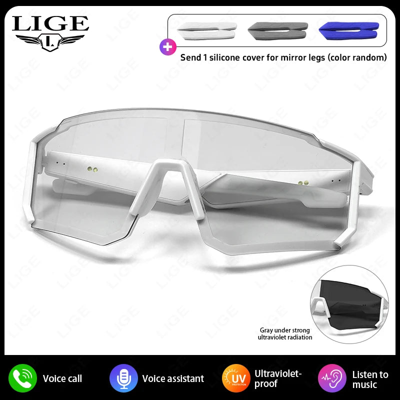 2025 Smart Glasses Cycling Sunglasses For Men Cycl Glasses Mountain Bicycle Goggles Women Outdoor Sports Running UV400 Eyewear