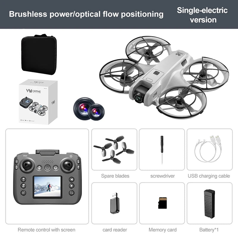 XIAOMI V666 Mini Drone 8K Professional WIFI 5G Drone Obstacle Avoidance Brushless Altitude Headless Mode RC Quadcopter Toys 2025