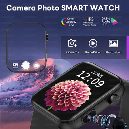 2025 New Smartwatch with Camera 32Mb+512MB Memory Recording Video Multifunctional Watch Men's Sports Smart Watch Women's