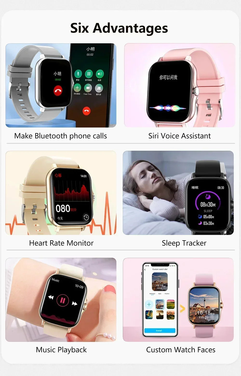 2025 Smart Watch 1.83'' Touch Screen - Bluetooth Calls, Heart Rate/Sleep Monitor, 50 Sports Modes, Waterproof