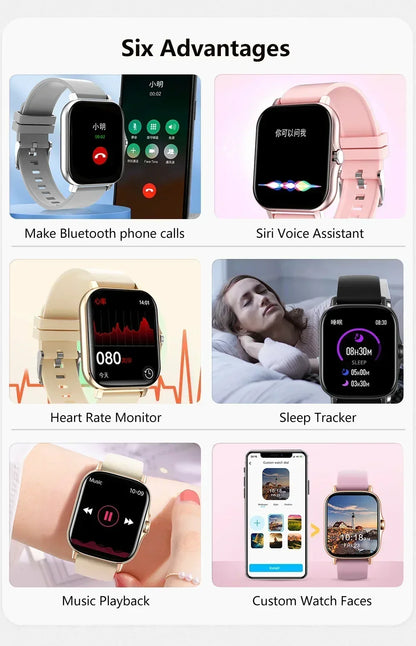 2025 Smart Watch 1.83'' Touch Screen - Bluetooth Calls, Heart Rate/Sleep Monitor, 50 Sports Modes, Waterproof