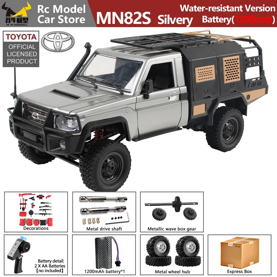 MN MODEL 1/12 4WD Remote Control Diving Off-road Car Climbing Truck All Terrain Vehicle Rock Crawler Wading Pickup Toy for Adult