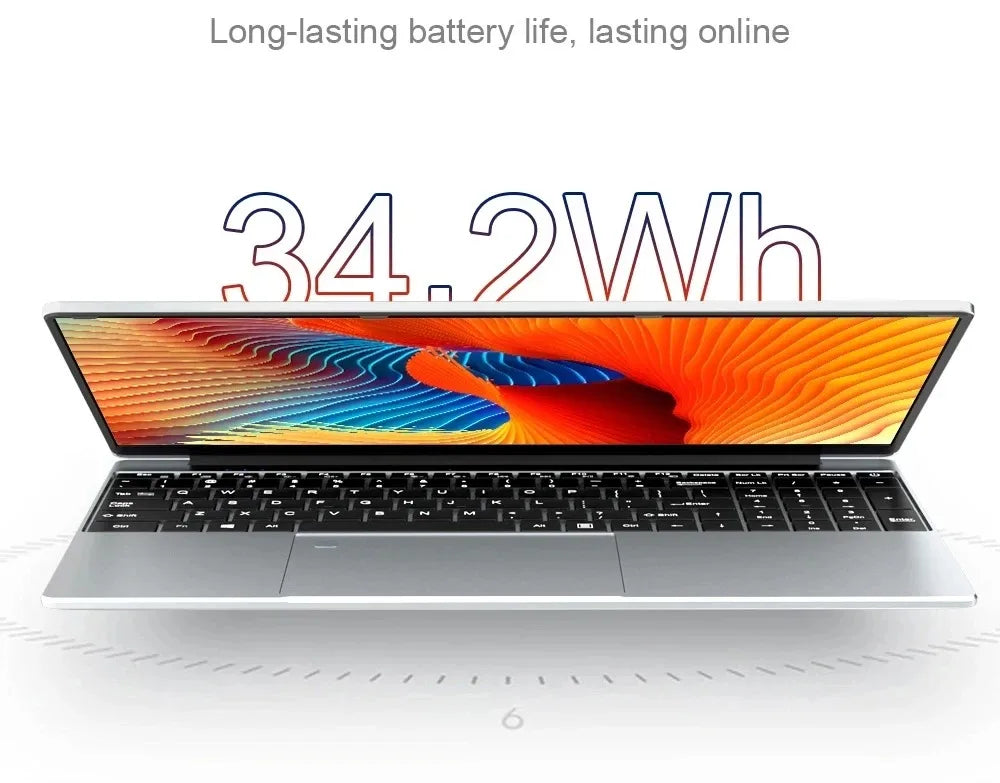 CARBAYTA 15.6" Laptop Computer Intel N5095 Notebook PC 16GB 32GB DDR4 128GB-2TB SSD Office Study PC Windows 11 1080P Laptops