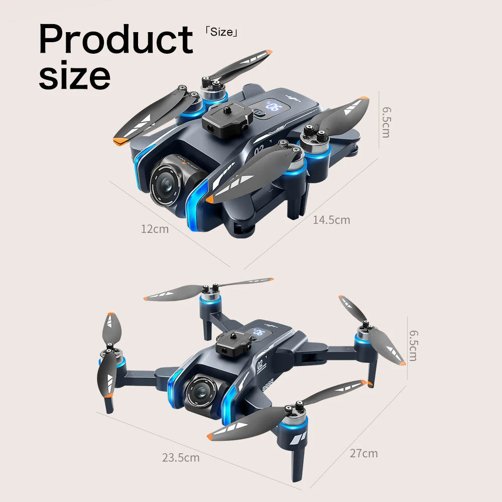NEW XT808 4.5-Inch Larges Screen Control Drones 8K Professional HD Dual Cameras Brushless Obstacle Avoidances Foldable Quadcopte