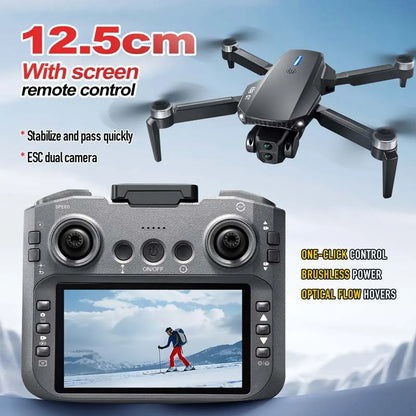 New E88GT Brushless Drone Dual HD Cameras WiFi FPV Foldable Arms Night Navigation Light Remote Control RC Quadcopter Photography