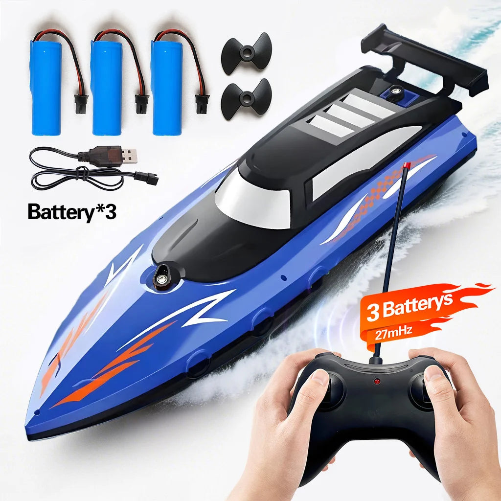 High Speed Remote Control Boat | Dual Motor Waterproof - Boy Toys