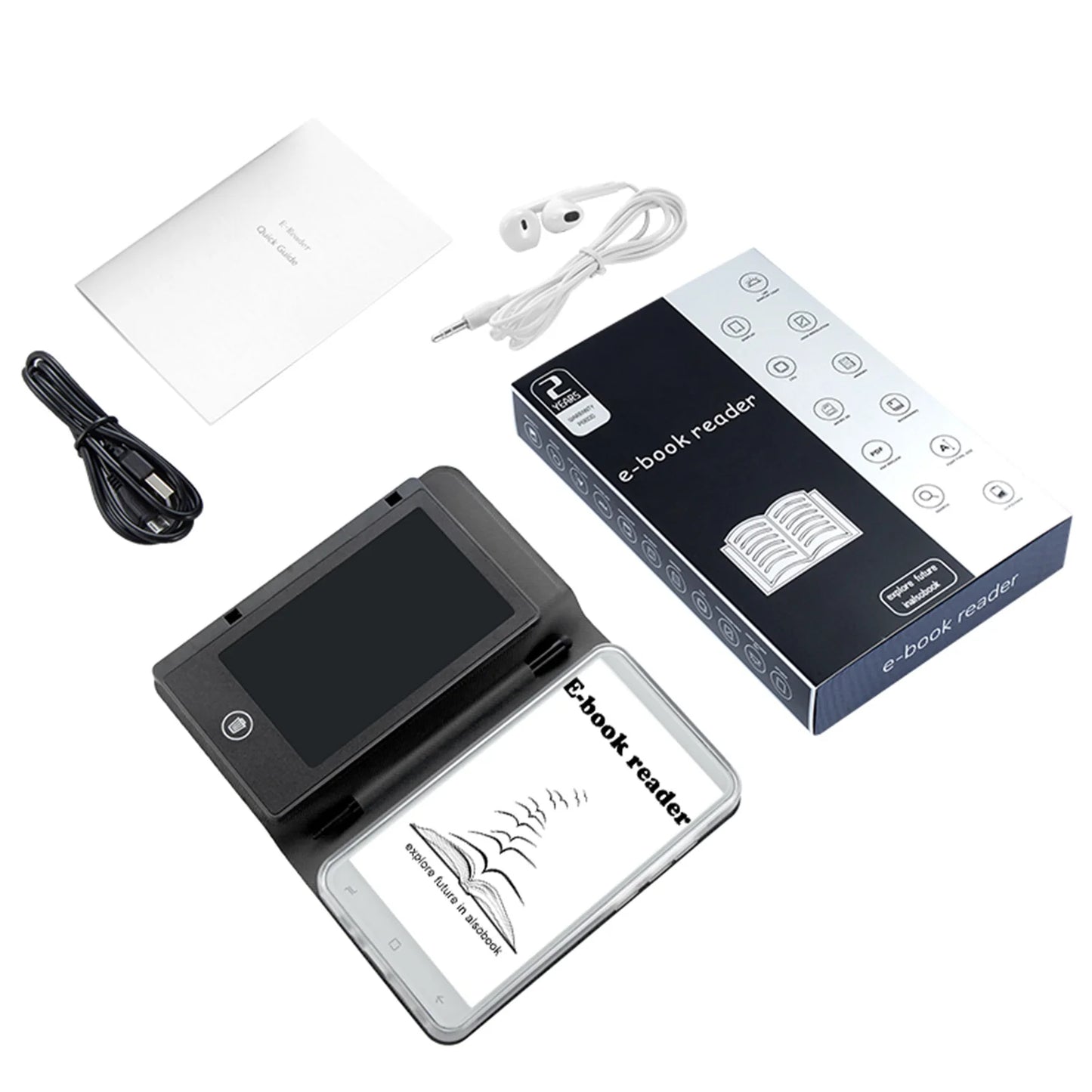 5.0-Inch E-Book Reader Built-in Speaker 5M Camera E-Reader with Handwriting Tablet for Extracurricular Learning Audio Video PDF