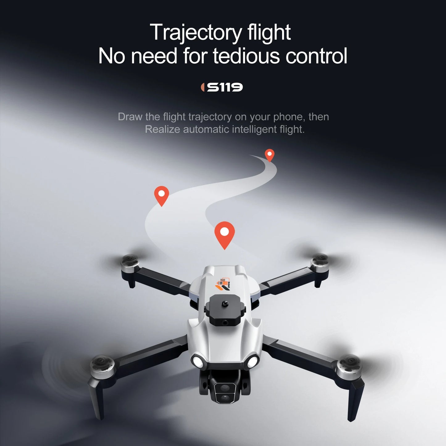 Professional S119 Drone 8K With Dual Camera 5G WIFI Smart Obstacle Avoidance FPV Brushless Motor RC Quadcopter Mini Dron