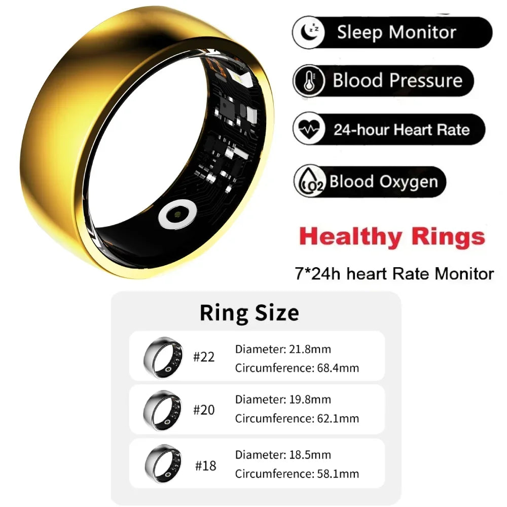 Zordai R09 R12 Smart Ring Men Women Wearable Ring For Xiaomi Heart Rate Blood Oxygen Sleep Health Sport Fitness IP68 Waterproof