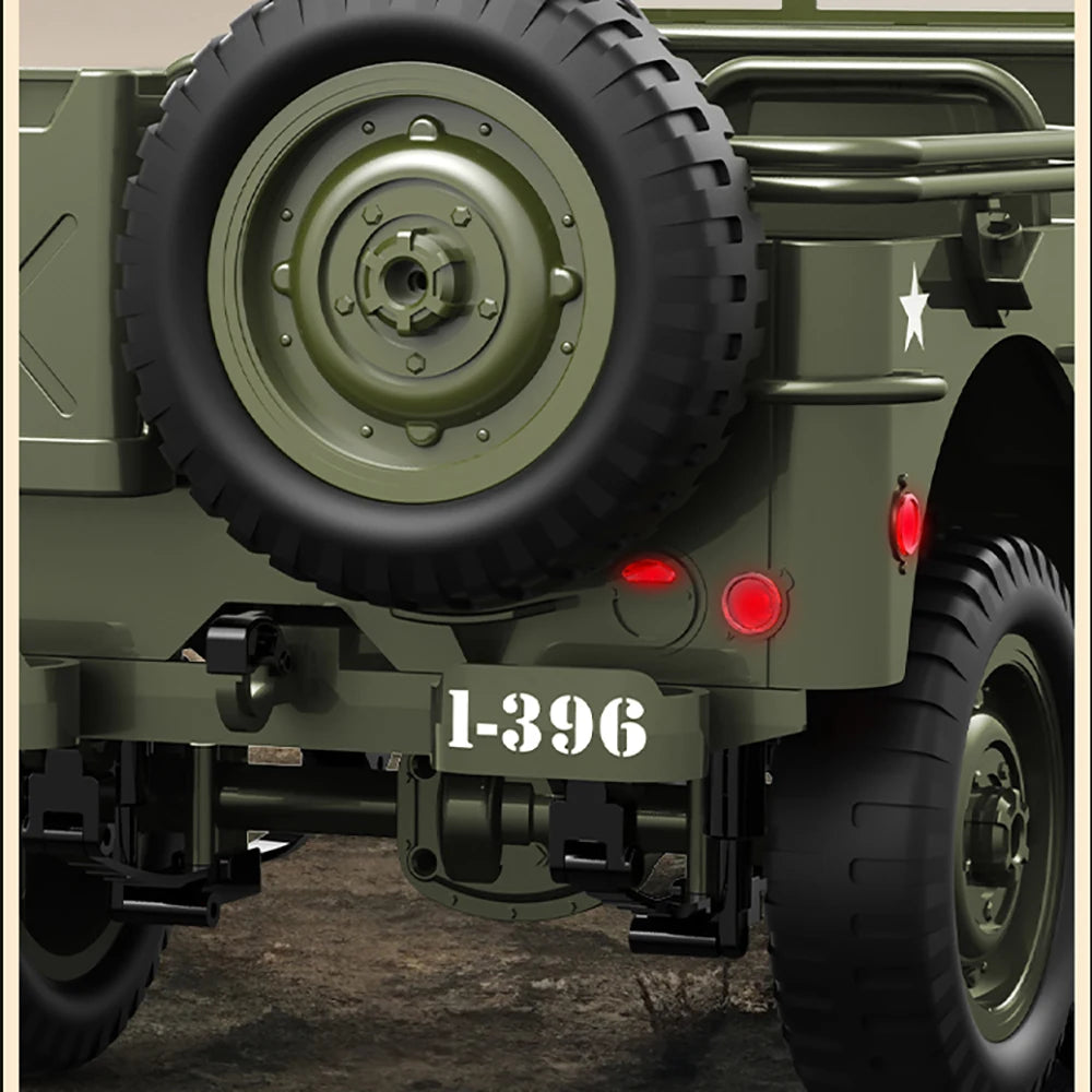 JJRC C8815 RC Car 1/10 WILLYS 1941 4WD RTR RC Crawler 2.4G Remote Control Car Off-road Climbing Military RC Truck Toys Gift