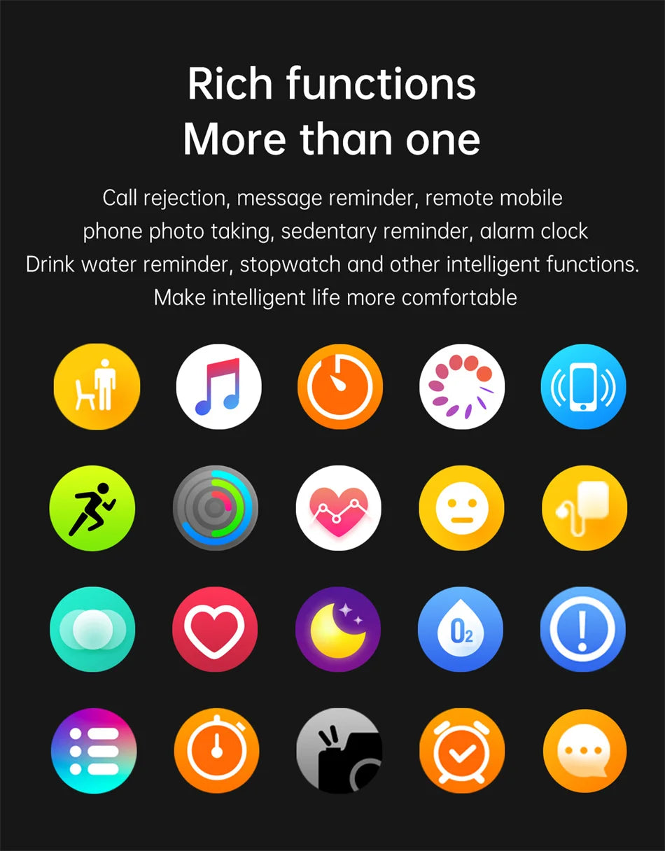 2025 New Bluetooth Call Smart Watch AMOLED HD Screen Men's Outdoor Sports Fitness Watch Health Monitoring Smartwatch Android IOS