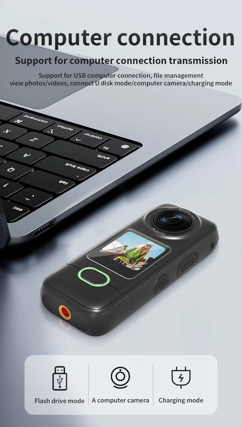 4K Action Camera HD Touch Screen Outdoor Anti Shake Sports DV Handheld Video Recorder Vlog Action Cam Pocket Body Camera