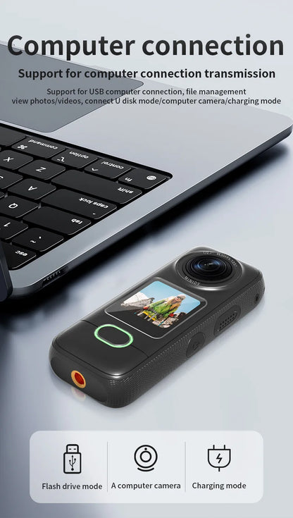 4K Action Camera HD Touch Screen Outdoor Anti Shake Sports DV Handheld Video Recorder Vlog Action Cam Pocket Body Camera